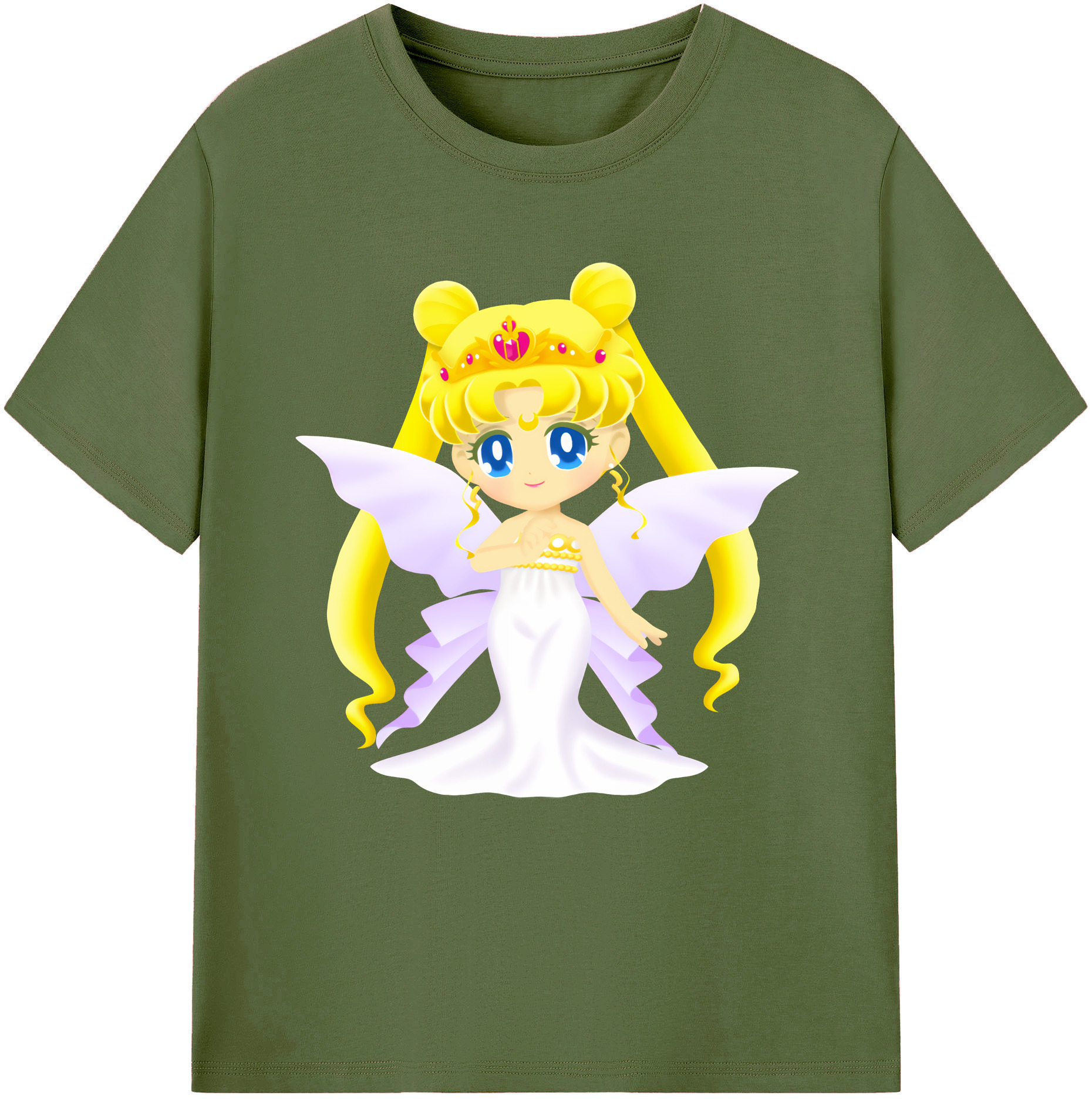 （画像用） 美少女戦士セーラームーン 愛野 美奈子 あいの みなこ Sailor Moon Aino Minako 綿100％半袖Tシャツ（フロントプリント）